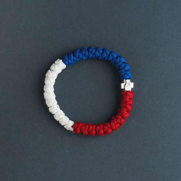 Плетена бројаница - тробојка